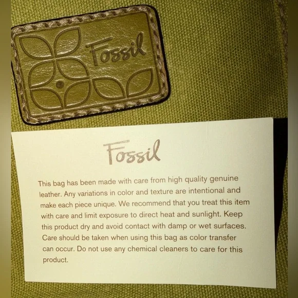 Fossil brand cross leather bag.green - Picture 9 of 10